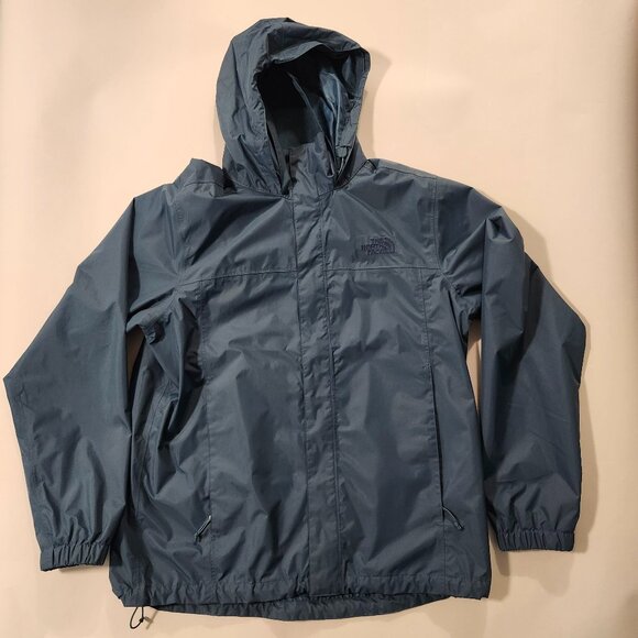 Vintage The North Face Resolve 2 Men’s L/G Rain Jacket — Mallard Blue - Picture 2 of 10
